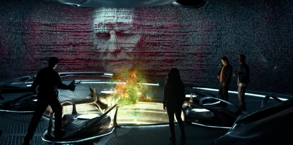 Power Rangers: Zordon in una scena del film