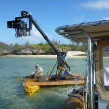 Aldabra - C'era una volta un'isola: un'immagine dal set del documentario