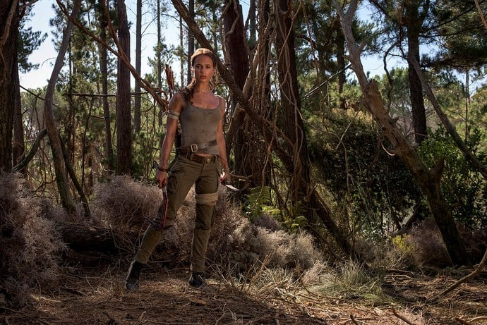 Alicia Vikander nel ruolo di Lara Croft in Tomb Raider