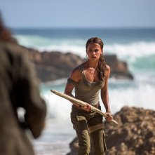 Tomb Raider: l'attrice Alicia Vikander in una foto del film