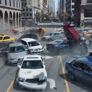 Fast & Furious 8: una concitata scena d'azione tratta dal film