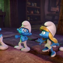 I Puffi - Viaggio nella foresta segreta: una scena del film d'animazione
