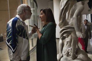 Lasciati andare: Carla Signoris e Toni Servillo in una scena del film