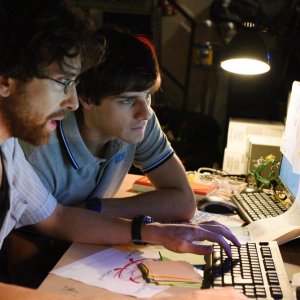 The Startup - Accendi il tuo futuro: Luca Di Giovanni e Andrea Arcangeli in una scena del film