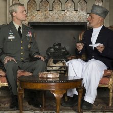 War Machine: Brad Pitt e Ben Kingsley in una foto del film