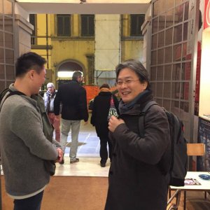 Lee Gye-byeok a Firenze insieme al maestro Park Chan-wook.