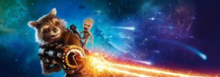Guardiani della Galassia Vol.2 - Un banner del film dedicato a Groot e Rocket