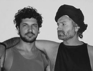 Gianni Versace con il suo compagno Antonio D'Amico
