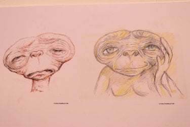 Romics 2017: studio delle espressioni di E.T. alla mostra dedicata a Carlo Rambaldi