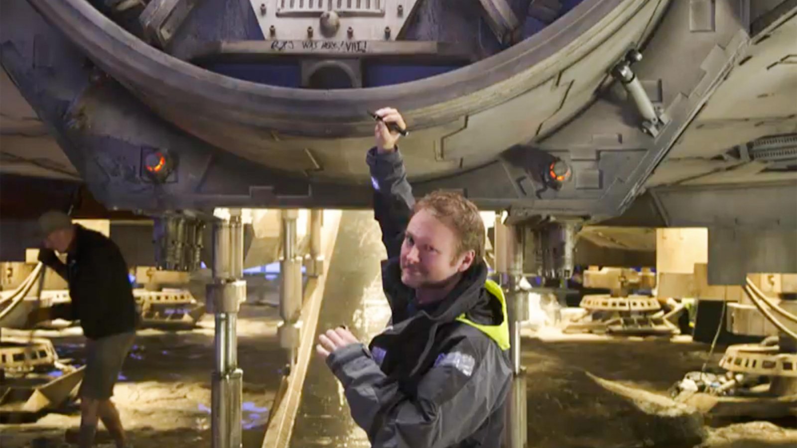 Rian Johnson sul set di Star Wars - Gli ultimi Jedi