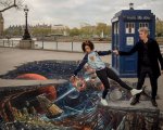 Doctor Who: una spettacolare street art in 3D per celebrare il ritorno della serie