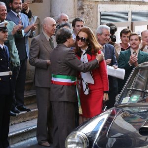 Di padre in figlia: l'attrice Francesca Cavallin sul set