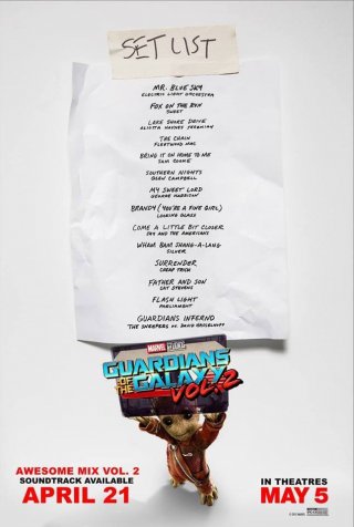 Guardiani della Galassia Vol. 2 - La tracklist della colonna sonora