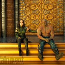 Guardiani della Galassia Vol. 2: una foto di Mantis e Drax