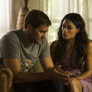 L'amore criminale: Rosario Dawson e Geoff Stults in una scena del film
