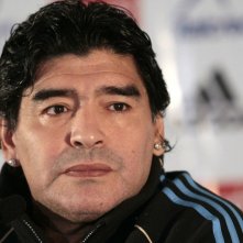 Maradonapoli: un primo piano di Maradona