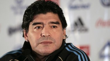 Maradonapoli: un primo piano di Maradona