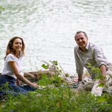 Paris Can Wait: Arnaud Viard e Diane Lane in una scena del film