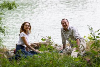 Paris Can Wait: Arnaud Viard e Diane Lane in una scena del film