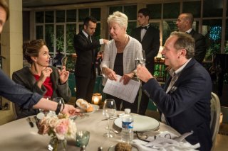 Paris Can Wait: la regista Eleanor Coppola, Diane Lane e Arnaud Viard sul set del film