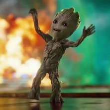 Guardiani della Galassia Vol. 2: Baby Groot balla in una foto del film
