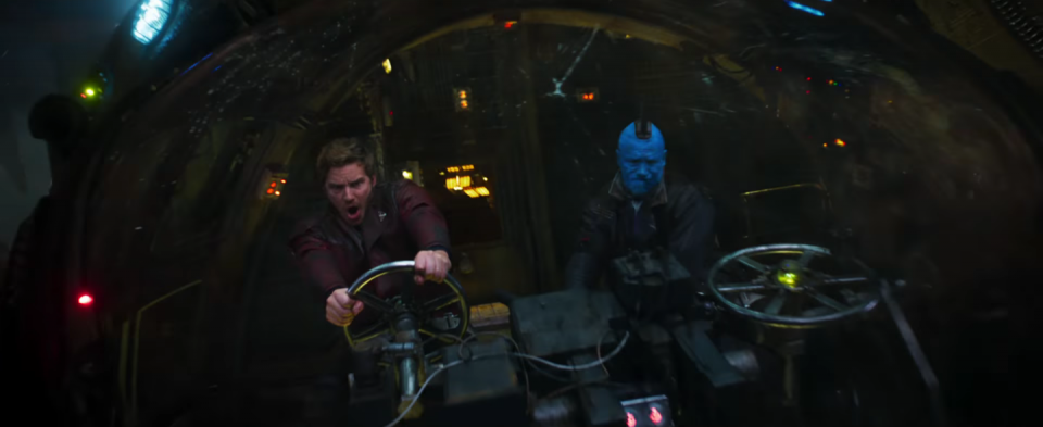 Guardiani della Galassia Vol. 2: Star-Lord e Yondu in una foto del film