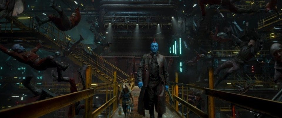 Guardiani della Galassia Vol. 2: Rocket, Groot e Yondu in una foto del film