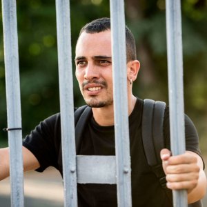 Cuori puri: Simone Liberati in una scena del film