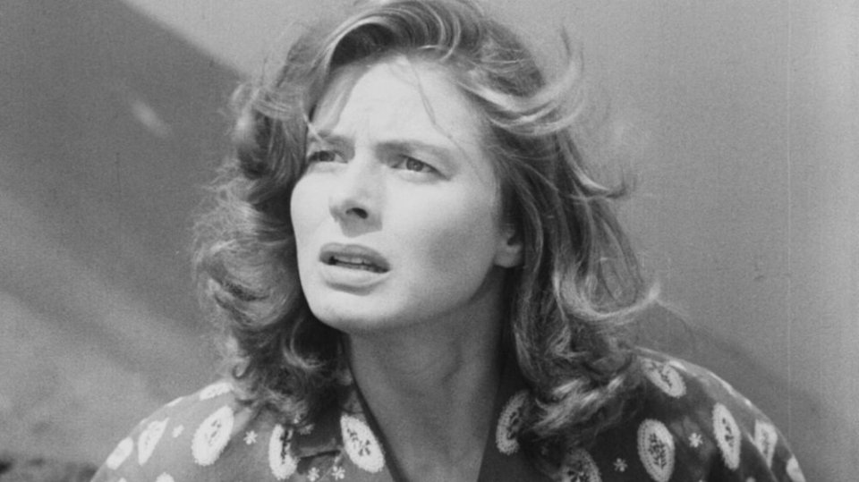 Stromboli, terra di Dio: un primo piano di Ingrid Bergman