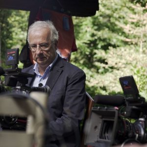 Indizi di felicità: Walter Veltroni al lavoro sul set del film