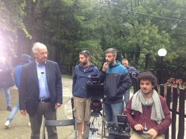 Indizi di felicità: Walter Veltroni e Davide Manca sul set del documentario