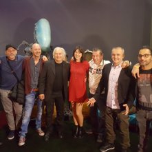 Aglien: il cast al completo col regista Andrea Camerini a Campi Bisenzio