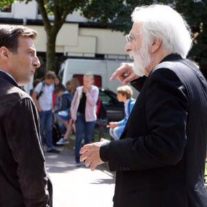Happy End: Michael Haneke e Mathieu Kassovitz sul set