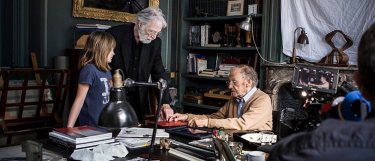 Happy End: Jean-Louis Trintignant, Michael Haneke e Fantine Harduin sul set