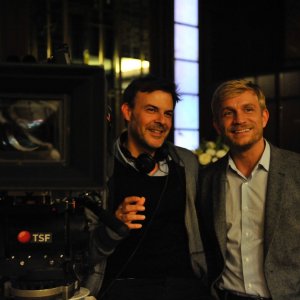 L'amant double: Jérémie Renier col regista Francois Ozon sul set