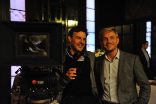 L'amant double: Jérémie Renier col regista Francois Ozon sul set