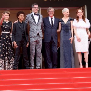 Cannes 2017: Julianne Moore, Michelle Williams, Todd Haynes, Millicent Simmonds, Jaden Michael sul red carpet di Wonderstruck