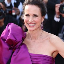 Cannes 2017: una sorridenteAndie MacDowell sul red carpet di The Meyerowitz Stories