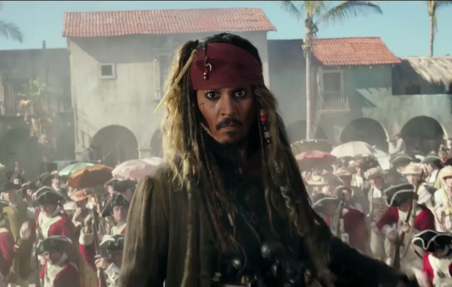 Johnny Depp nei panni di Jack Sparrow