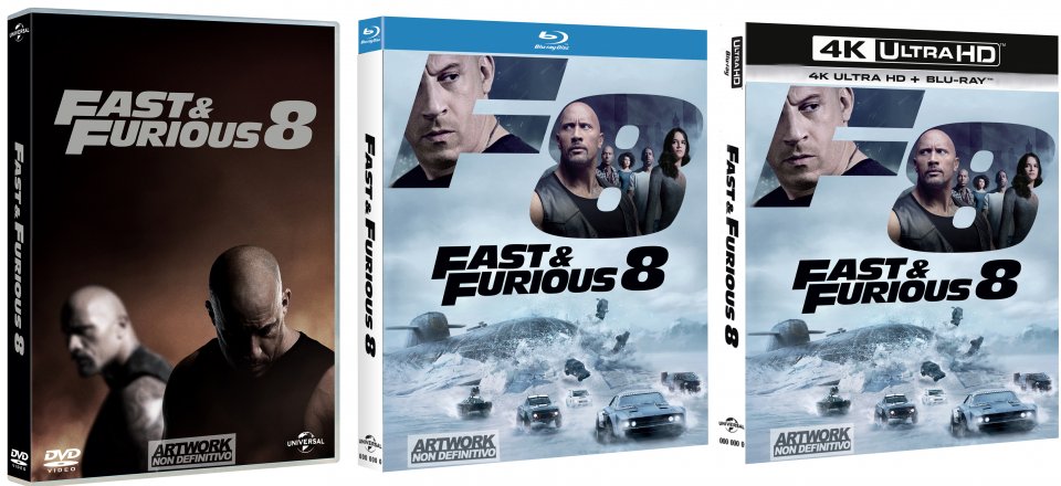 Le cover home video di Fast & Furious 8