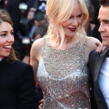 Cannes 2017: uno scatto di Nicole Kidman, Sofia Coppola e Colin Farrell sul red carpet de L'inganno