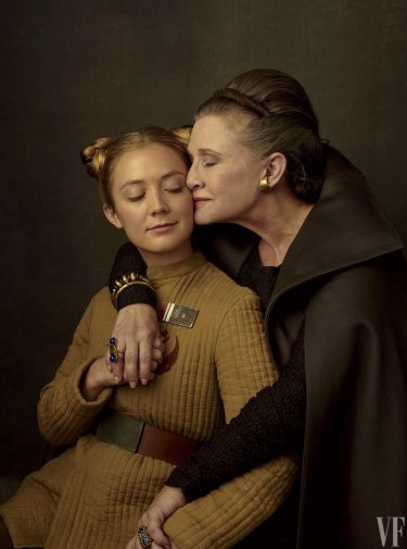 Star Wars: Gli ultimi Jedi - Billie Lourd insieme a sua madre Carrie Fisher