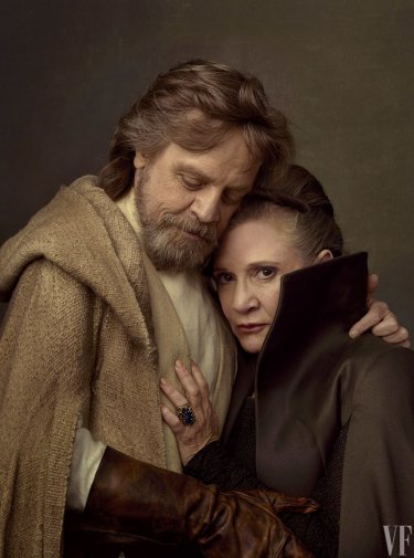 Star Wars: Gli ultimi Jedi - Mark Hamill e Carrie Fisher in una foto di Vanity Fair