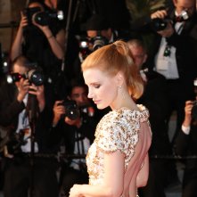 Cannes 2017: uno scatto di Jessica Chastain sul red carpet di In the Fade