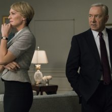 House of Cards: Robin Wright e Kevin Space  nella quinta stagione della serie