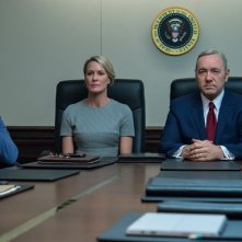 House of Cards: una scena con Kevin Space e Robin Wright 