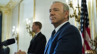 House of Cards: Kevin Space in una scena della quinta stagione