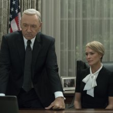 House of Cards: Kevin Space insieme a Robin Wright