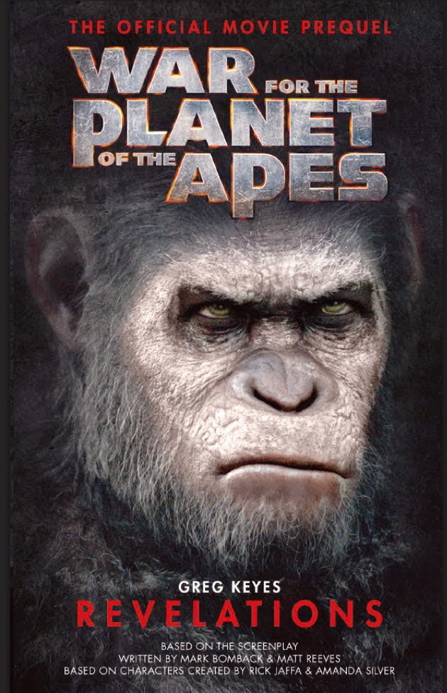 The War - Il Pianeta delle Scimmie, la copertina del libro prequel