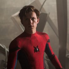 Spider-Man: Homecoming, Tom Holland in una scena del film